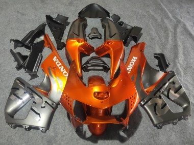 Best 1998-1999 Honda CBR900RR 919 Motorcycle Fairings - Silver Orange Chrome