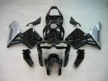 Best 2005-2006 Honda CBR600RR Motorcycle Fairings - Black Silver