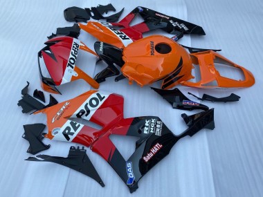 Best 2013-2023 Honda CBR600RR Motorcycle Fairing - Orange White Red Glossy Black Repsol