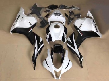 Best 2013-2023 Honda CBR600RR Motorcycle Fairing - White Glossy Black