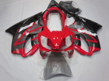 Best 2004-2007 Honda CBR600 F4i Motorcycle Fairings - Red Grey Glossy Black