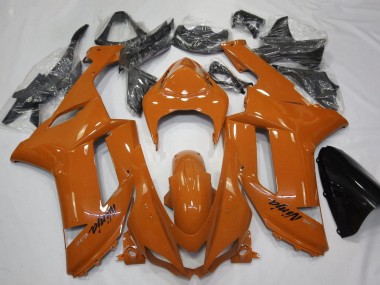 Best 2007-2008 Kawasaki ZX6R Motorcycle Fairing - Orange Black