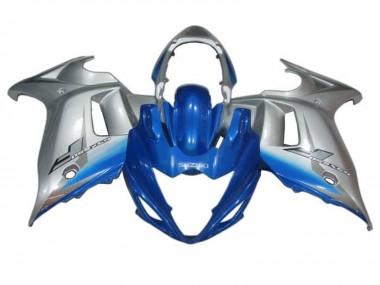 Best 2008-2013 Suzuki GSX650F Motorcycle Fairings - Blue Silver