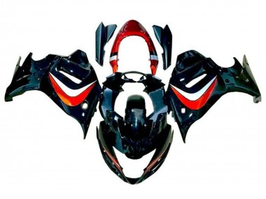 Best 2008-2013 Suzuki GSX650F Motorcycle Fairings - Black Candy Orange Silver