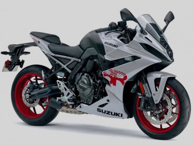 Best 2024-2025 Suzuki GSX8R Motorcycle Fairings - Silver Black Red