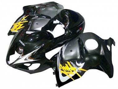 Best 1996-2007 Suzuki GSXR 1300 Hayabusa Motorcycle Fairings - Glossy Black Silver Yellow