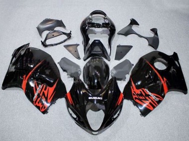 Best 1996-2007 Suzuki GSXR 1300 Hayabusa Motorcycle Fairings - Glossy Black Red