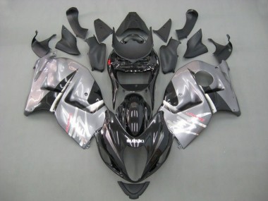 Best 1996-2007 Suzuki GSXR 1300 Hayabusa Motorcycle Fairings - Black Grey Silver