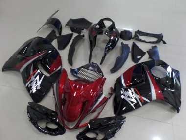 Best 2008-2020 Dark Red Black Silver Suzuki GSXR 1300 Hayabusa Motorcycle Fairings