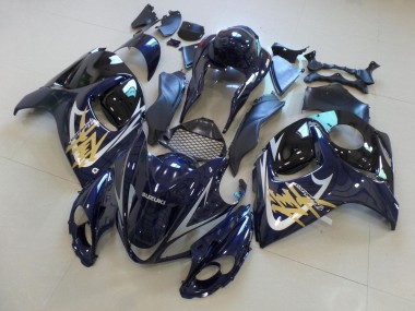 Best 2008-2020 Dark Blue Black Gold Silver Suzuki GSXR 1300 Hayabusa Motorcycle Fairings