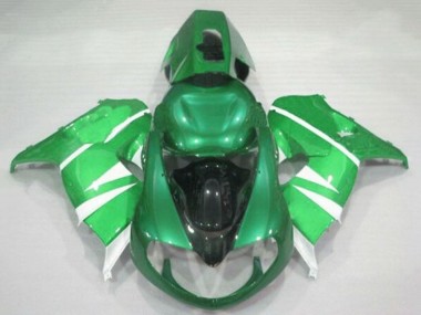 Best 1998-2003 Suzuki TL1000R Motorcycle Fairings - Green White Black