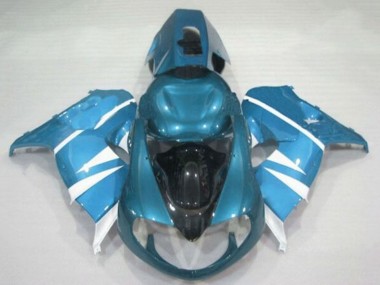 Best 1998-2003 Suzuki TL1000R Motorcycle Fairings - Light Blue White Black