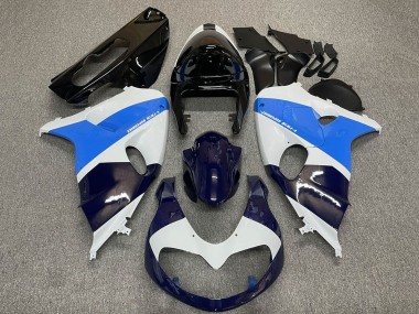 Best 1998-2003 Suzuki TL1000R Motorcycle Fairings - White Blue Black Dark Blue