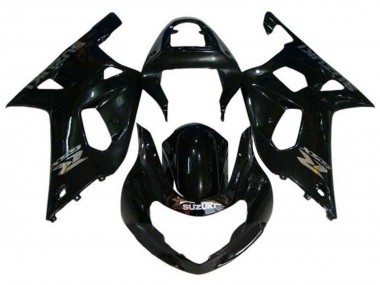 Best 2000-2002 Suzuki GSXR1000 Motorcycle Fairings - Glossy Black Chrome