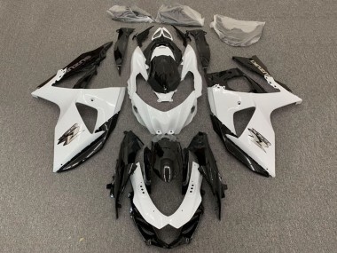 Best 2009-2016 Suzuki GSXR 1000 Motorcycle Fairing - White Black