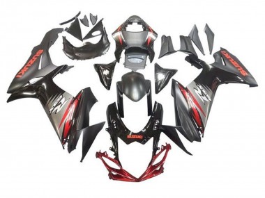 Best 2011-2024 Suzuki GSXR 600 / GSXR 750 Motorcycle Fairings - Black Grey Red
