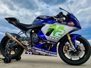 Best 2021-2024 Yamaha YZF R7 Motorcycle Fairings - Blue N2
