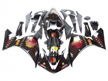 Best 2009-2011 Yamaha YZF 1000 R1 Motorcycle Fairings - Glossy Black Red Yellow Sheltes