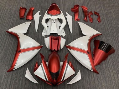 Best 2009-2011 Yamaha YZF 1000 R1 Motorcycle Fairing - White Red