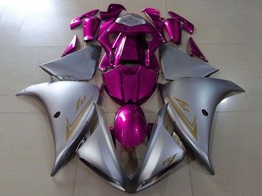 Best 2009-2011 Yamaha YZF 1000 R1 Motorcycle Fairings - Silver Purple
