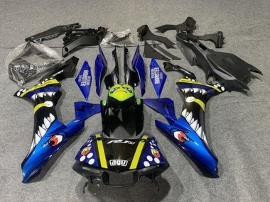 Best 2015-2019 Yamaha YZF 1000 R1 Motorcycle Fairings - Blue Yellow Black Shark