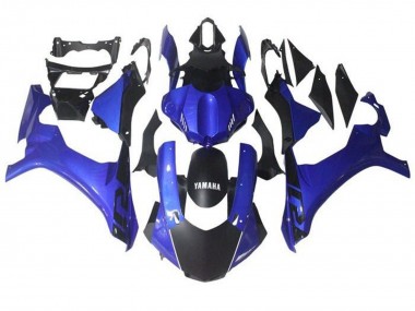 Best 2015-2019 Yamaha YZF 1000 R1 Motorcycle Fairing - Blue Matte Black