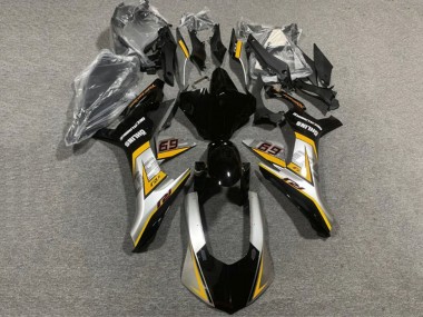 Best 2020-2025 Yamaha YZF 1000 R1 Motorcycle Fairings - Silver Yellow Glossy Black