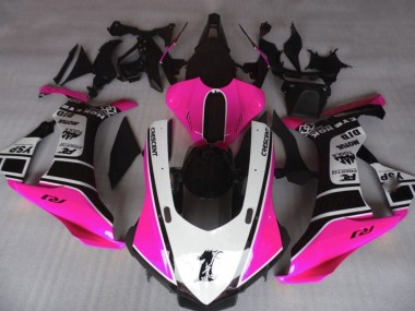 Best 2020-2025 Yamaha YZF 1000 R1 Motorcycle Fairings - Pink White Glossy Black