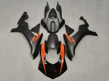 Best 2020-2025 Yamaha YZF 1000 R1 Motorcycle Fairings - Glossy Black Matte Black Orange