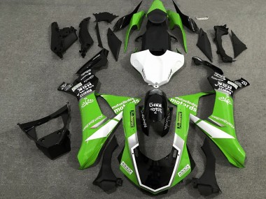 Best 2020-2025 Yamaha YZF 1000 R1 Motorcycle Fairings - Green White Glossy Black Sam