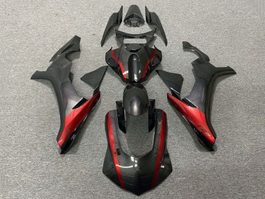 Best 2020-2025 Yamaha YZF 1000 R1 Motorcycle Fairings - Faux Carbon Fiber Red