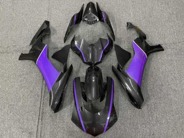Best 2020-2025 Yamaha YZF 1000 R1 Motorcycle Fairings - Faux Carbon Fiber Purple