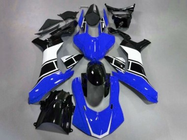 Best 2020-2025 Yamaha YZF 1000 R1 Motorcycle Fairings - Blue White Glossy Black