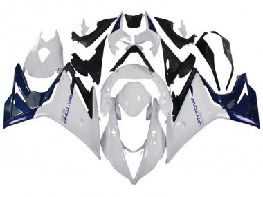 Best 2013-2016 Triumph Daytona 675 Triple Motorcycle Fairings - White Blue