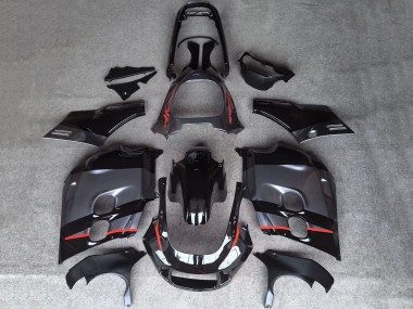 Best 1987-1988 Honda CBR1000F Hurricane Motorcycle Fairings - Glossy Black Matte Grey Red Line