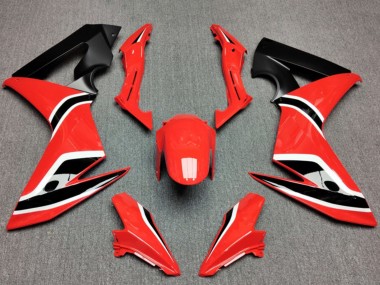 Best 2014-2016 Honda CBR650F Motorcycle Fairings - Red Matte Black