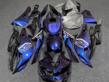 Best 2019-2025 Kawasaki ZX4R ZX-4RR Motorcycle Fairings - Purple Blue Gradient