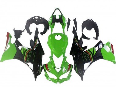 Best 2019-2025 Kawasaki ZX4R ZX-4RR Motorcycle Fairings - Green Black Red