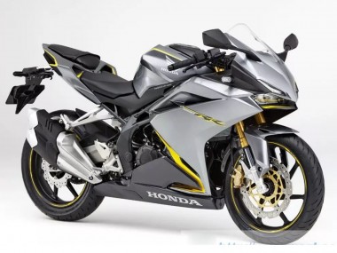 Best 2017-2022 Honda CBR250RR Motorcycle Fairings - Silver Yellow Matte Black