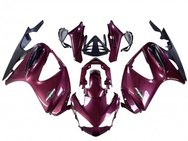 Best 2002-2016 Honda ST1300 Motorcycle Fairings - Purple Matte Black