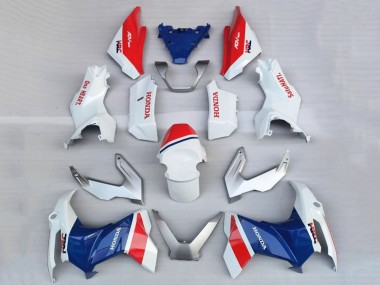 Best 2022-2024 Honda ADV160 Motorcycle Fairings - White Red Blue HRC