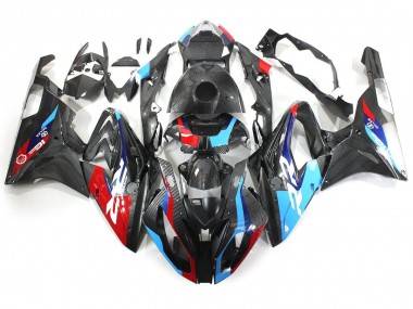 Best 2015-2016 BMW S1000RR Motorcycle Fairings - Blue Red Carbon Fiber