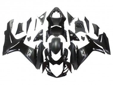 Best 2011-2024 Suzuki GSXR 600/750 Motorcycle Fairings - Matte Black Glossy Black