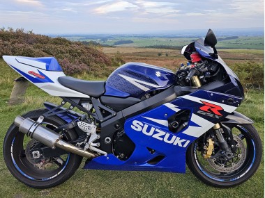 Best 2004-2005 Suzuki GSXR 600 Motorcycle Fairings - Blue White Red