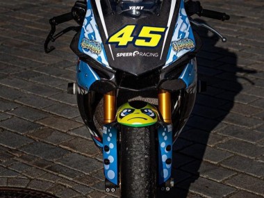 Best 2015-2019 Yamaha YZF R1 Motorcycle Fairings - Blue Yellow Shark