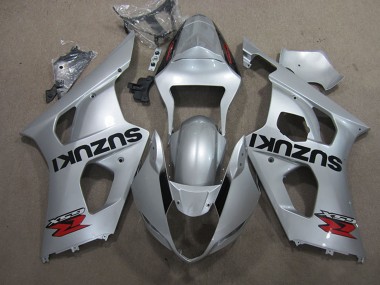 Best 2003-2004 Suzuki GSXR 1000 Motorcycle Fairing - Silver