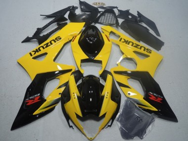 Best 2005-2006 Suzuki GSXR 1000 Motorcycle Fairing - Yellow Glossy Black