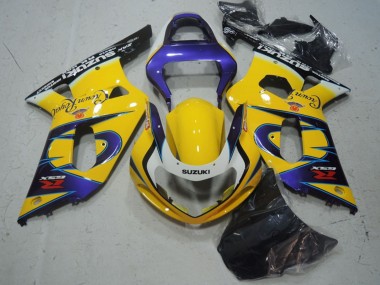 Best 2001-2003 Suzuki GSXR 600 Motorcycle Fairings - Yellow Purple Black