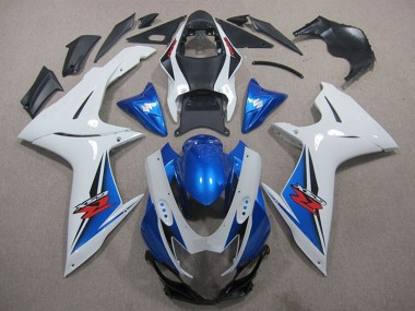 Best 2011-2024 Suzuki GSXR 600 Motorcycle Fairings - White Blue Black Red