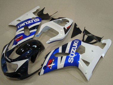 Best 2001-2003 Suzuki GSXR 750 Motorcycle Fairings - White Blue Glossy Black Red